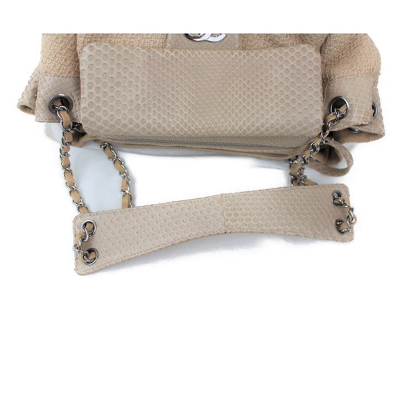 Chanel Python Chain Shoulder Bag Beige - Picture 8 of 11